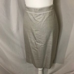 Brooks Brothers Gray Pencil Skirt